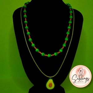 Necklace With Avocado